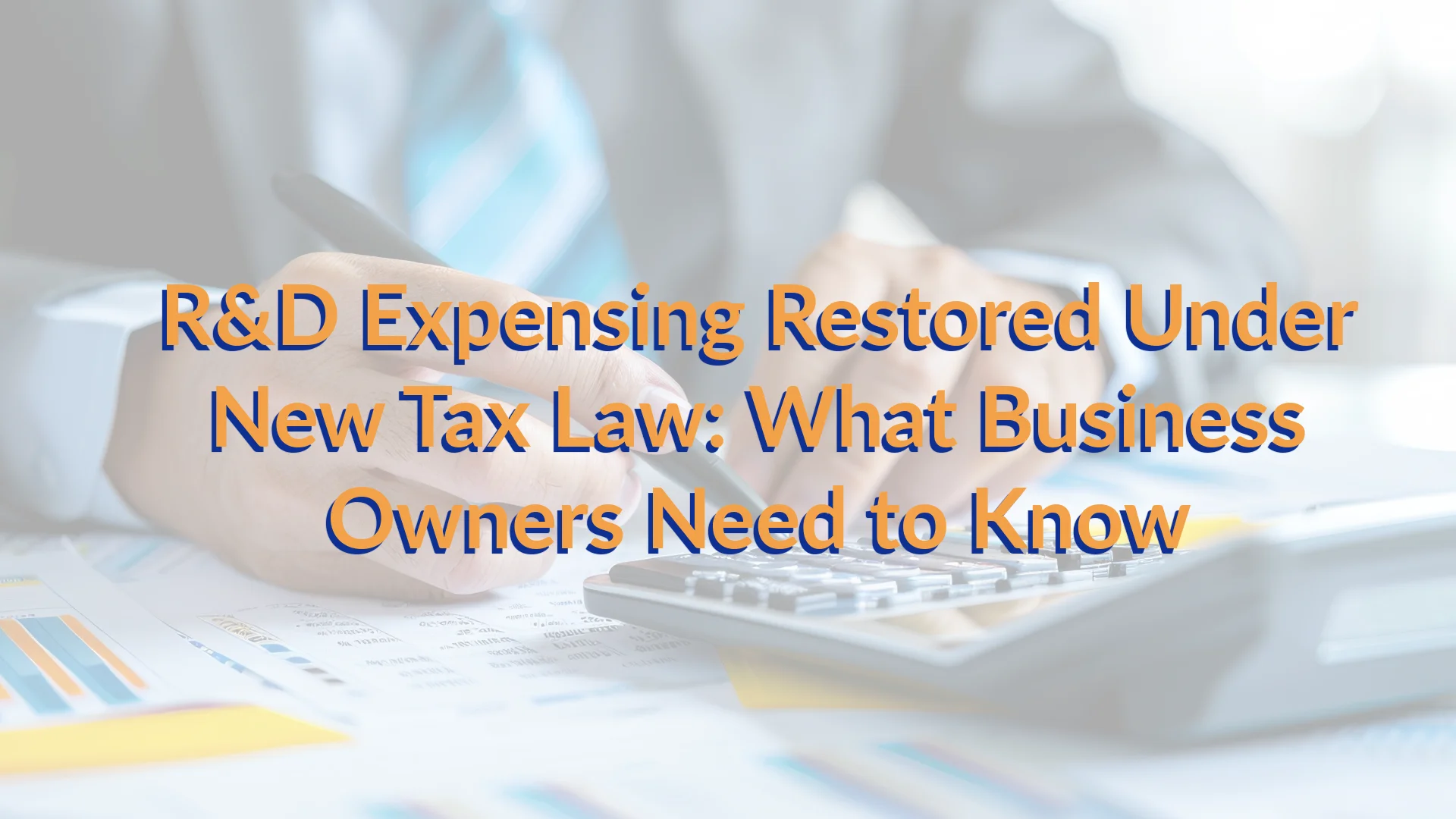 Specific and up to date strategies to adapt the new Tax Laws for businesses and high earners nationwide